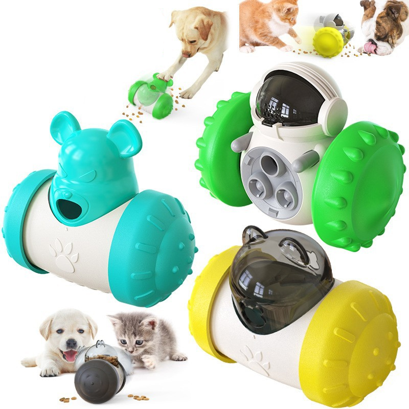 Food Good Snacks - 犬用パズルおもちゃ、ペットフードインタラクティブタンブラー、スローフィーダー、子犬用おもちゃ、スナック・おやつディスペンサー、ペット用トレーニング用品、犬猫用