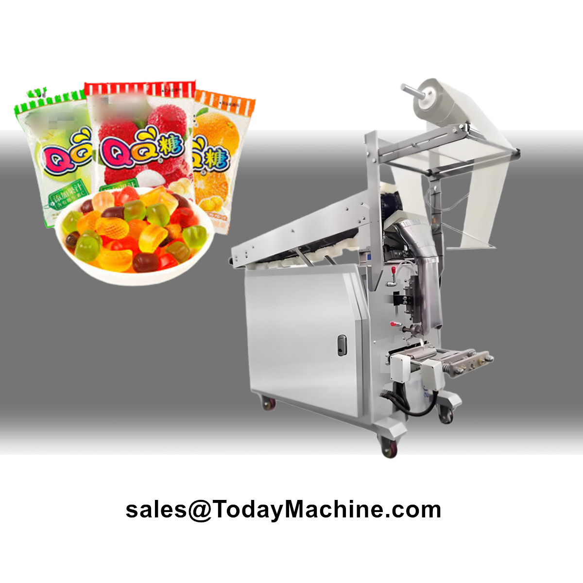 Mixed Seed Snack - 自動小型縦型バケットチェーン充填機、ミックスナッツ、種子、果物、チップス、スナック食品のパウチ包装機